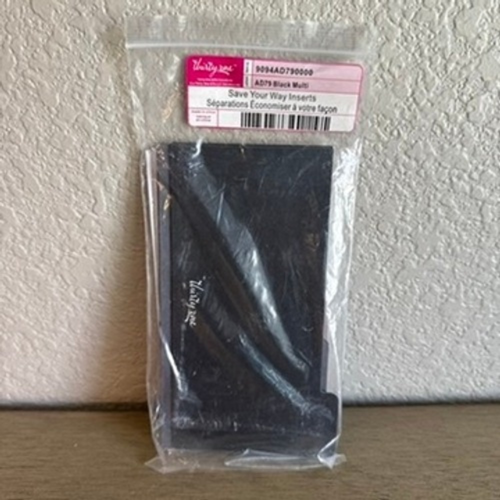 Thirty-One Gifts Save Your Way Inserts Black Multi New in Package Organizer‎